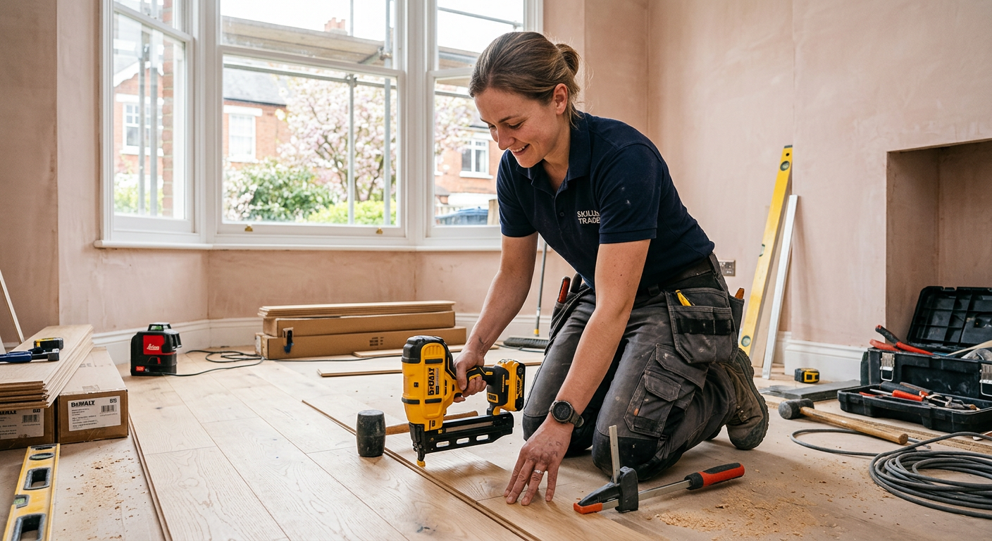 A UK tradesperson working on a job related to Tradespeople: Preparing for the Spring Renovation Boo